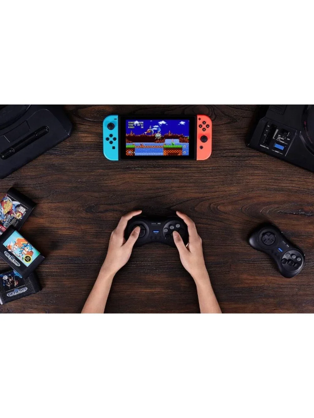 Bluetooth Game Controller for Switch, Windows & Android - 6-Button Retro Gaming